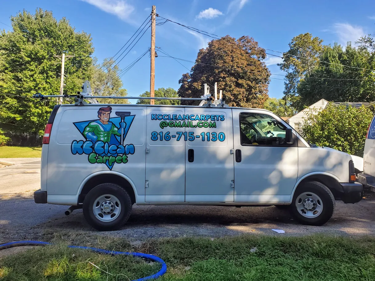 KC Clean Carpet Service Van